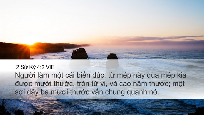 2 Sử Ký 4:2 VIE Bible Verse Image