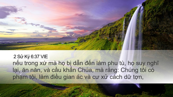 2 Sử Ký 6:37 VIE Bible Verse Image