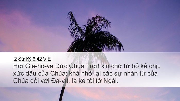 2 Sử Ký 6:42 VIE Bible Verse Image