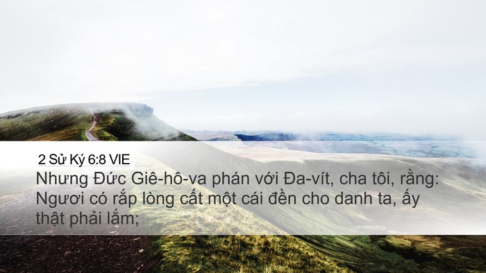2 Sử Ký 6:8 VIE Bible Verse Image