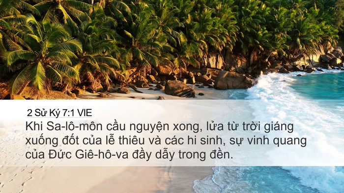 2 Sử Ký 7:1 VIE Bible Verse Image