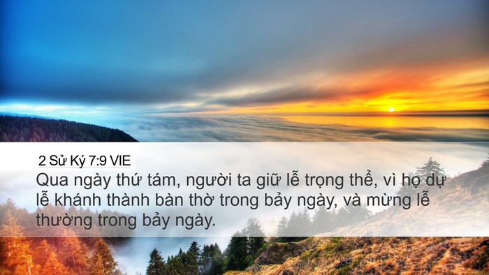 2 Sử Ký 7:9 VIE Bible Verse Image