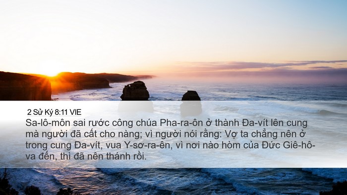 2 Sử Ký 8:11 VIE Bible Verse Image