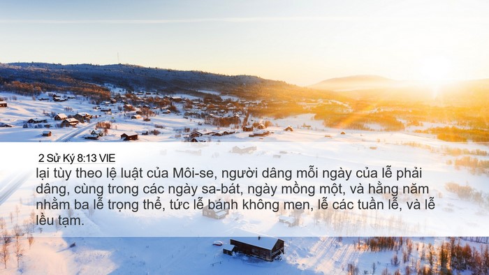 2 Sử Ký 8:13 VIE Bible Verse Image