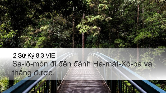 2 Sử Ký 8:3 VIE Bible Verse Image