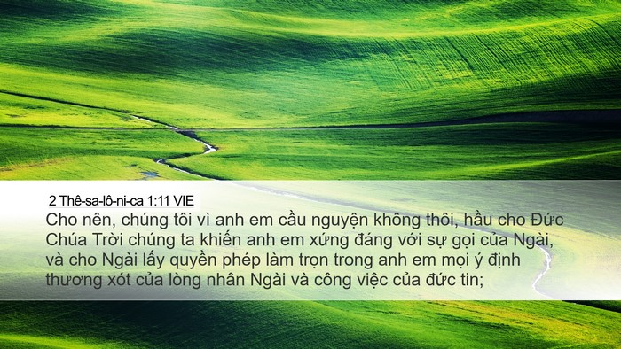 2 Thê-sa-lô-ni-ca 1:11 VIE Bible Verse Image