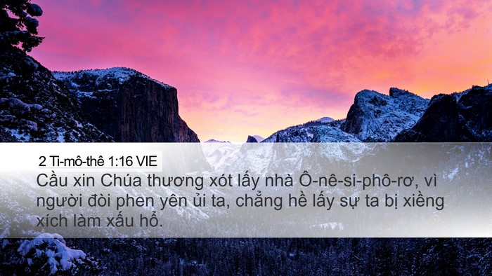 2 Ti-mô-thê 1:16 VIE Bible Verse Image