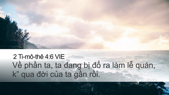 2 Ti-mô-thê 4:6 VIE Bible Verse Image