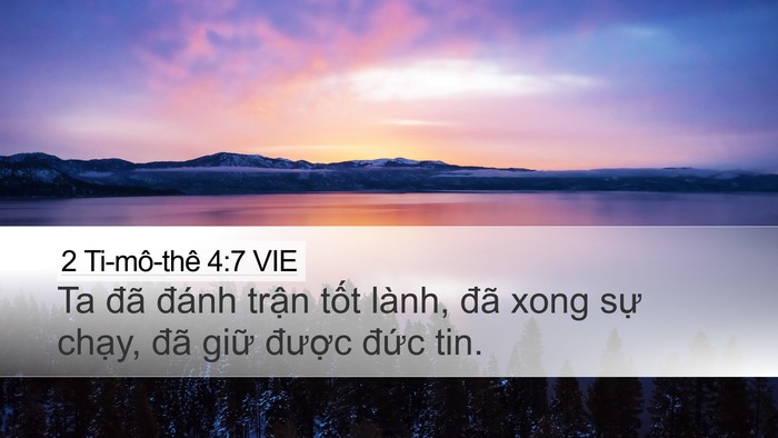 2 Ti-mô-thê 4:7 VIE Bible Verse Image