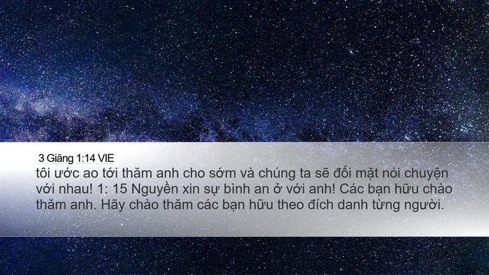 3 Giăng 1:14 VIE Bible Verse Image