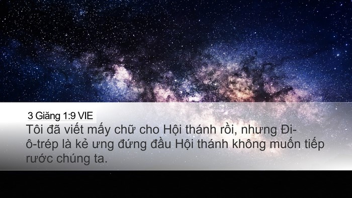 3 Giăng 1:9 VIE Bible Verse Image