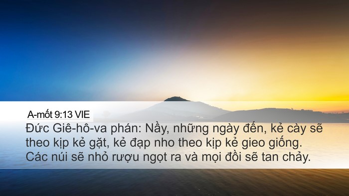 A-mốt 9:13 VIE Bible Verse Image