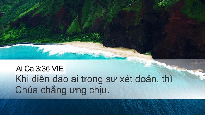 Ai Ca 3:36 VIE Desktop Wallpaper - Khi điên đảo ai trong sự xét đoán, thì - Desktop Bible Verse Wallpaper