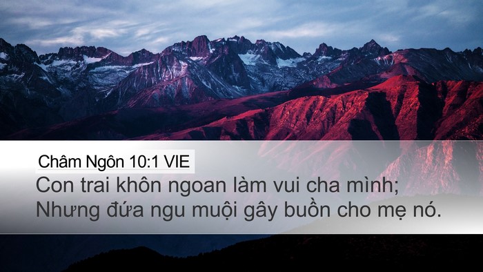 Châm Ngôn 10:1 VIE Bible Verse Image
