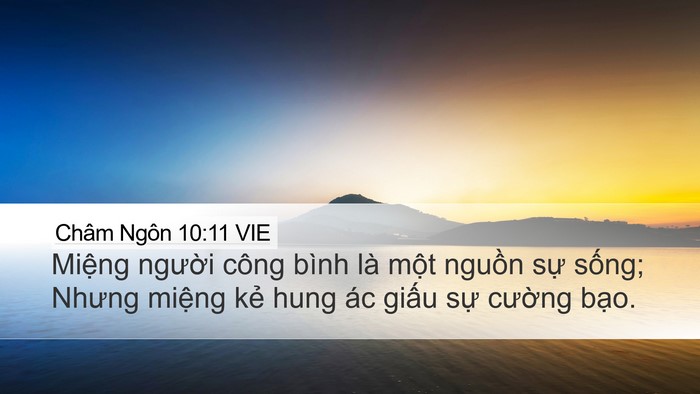 Châm Ngôn 10:11 VIE Bible Verse Image