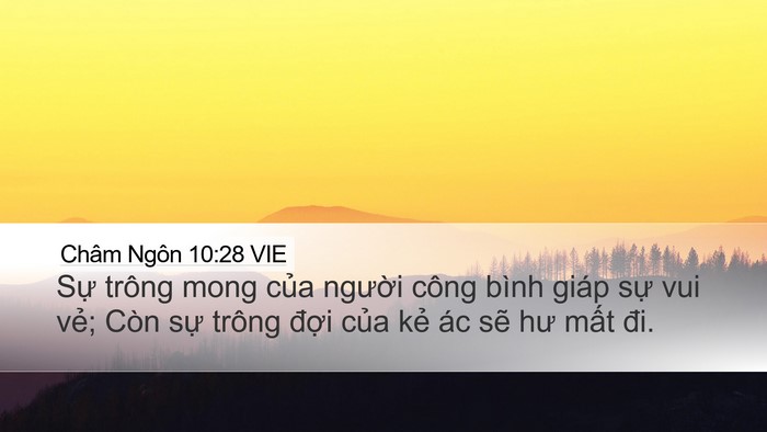 Châm Ngôn 10:28 VIE Bible Verse Image