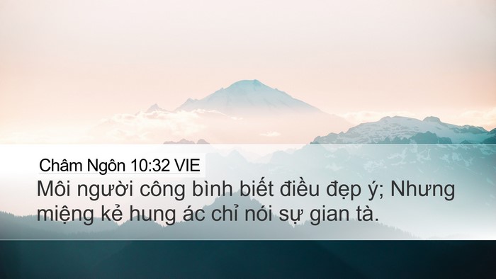 Châm Ngôn 10:32 VIE Bible Verse Image