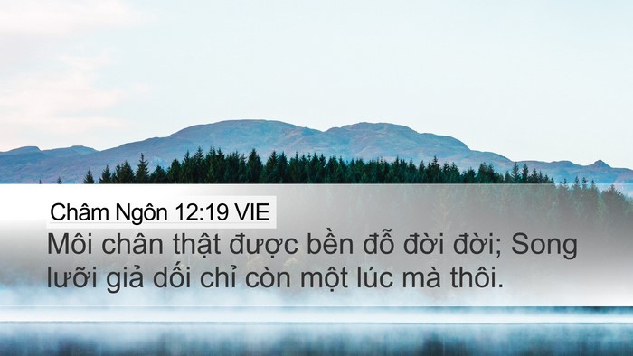 Châm Ngôn 12:19 VIE Bible Verse Image