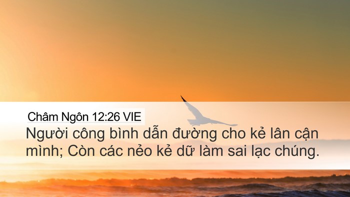 Châm Ngôn 12:26 VIE Bible Verse Image