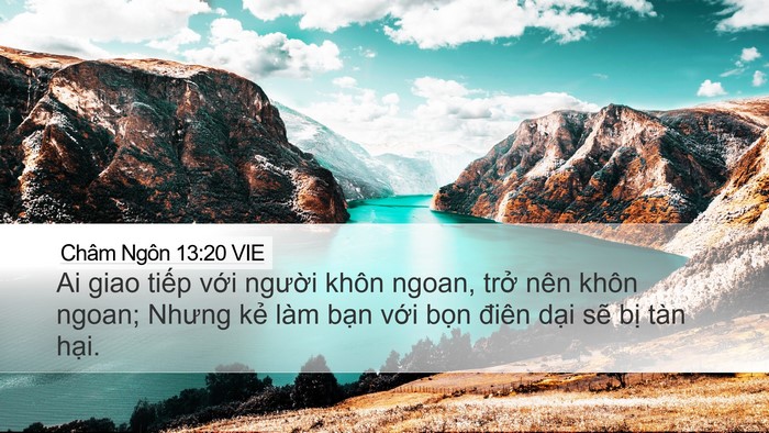 Châm Ngôn 13:20 VIE Bible Verse Image