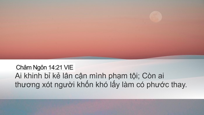 Châm Ngôn 14:21 VIE Bible Verse Image