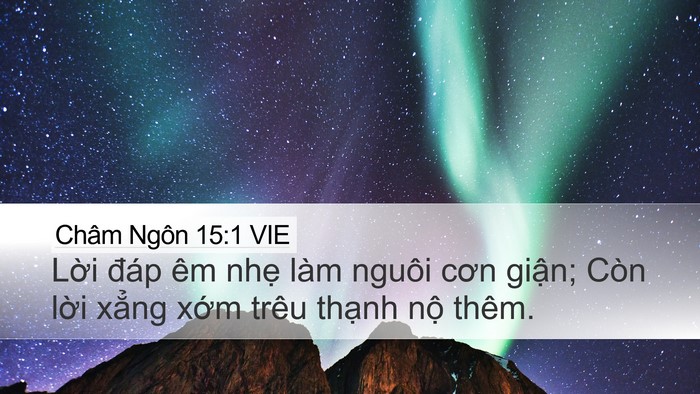 Châm Ngôn 15:1 VIE Bible Verse Image