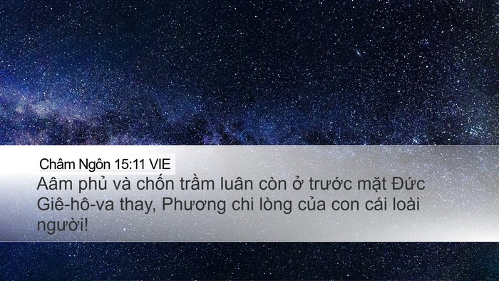 Châm Ngôn 15:11 VIE Bible Verse Image