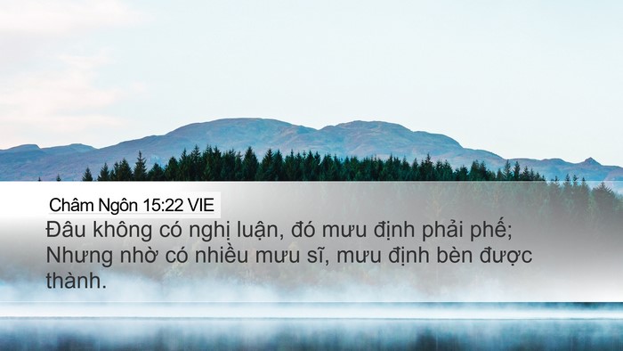 Châm Ngôn 15:22 VIE Bible Verse Image