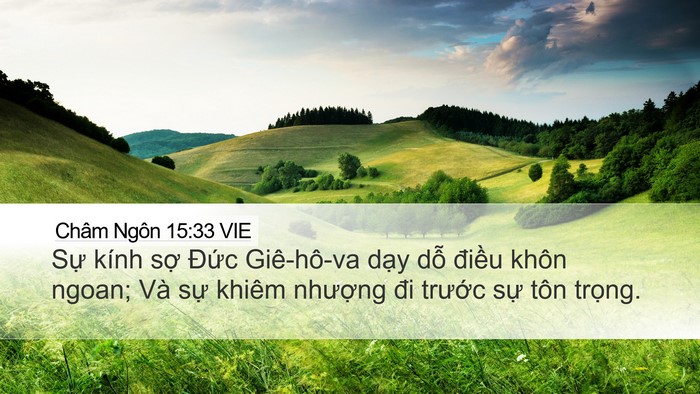 Châm Ngôn 15:33 VIE Bible Verse Image