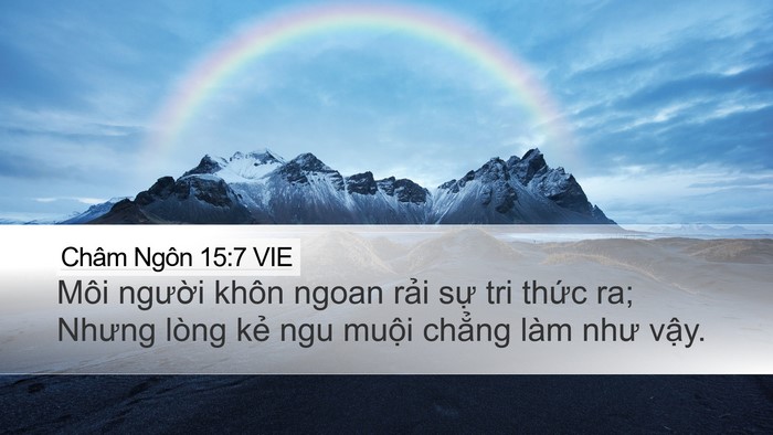 Châm Ngôn 15:7 VIE Bible Verse Image
