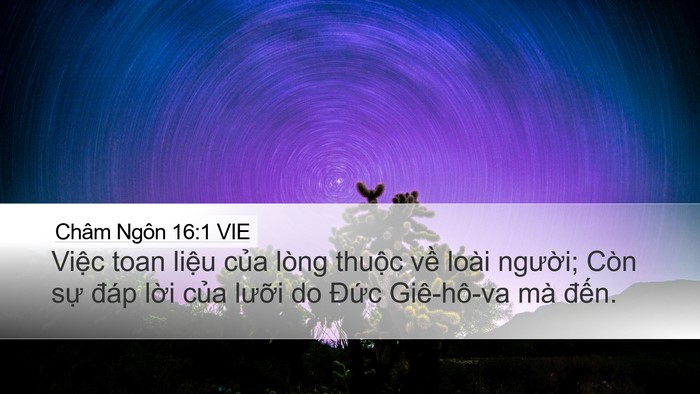 Châm Ngôn 16:1 VIE Bible Verse Image