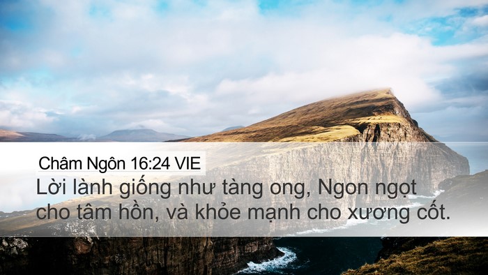 Châm Ngôn 16:24 VIE Bible Verse Image