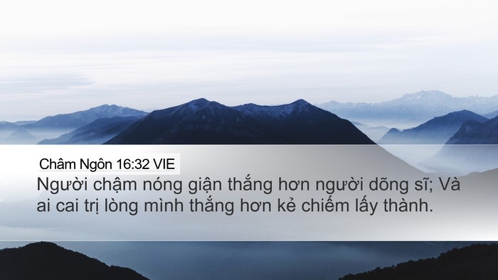 Châm Ngôn 16:32 VIE Bible Verse Image