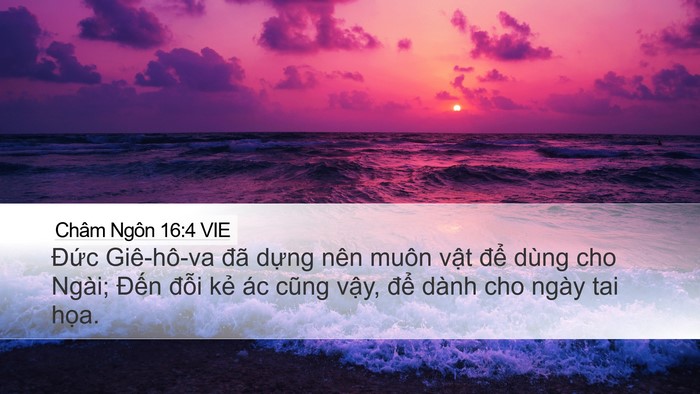Châm Ngôn 16:4 VIE Bible Verse Image