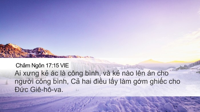 Châm Ngôn 17:15 VIE Bible Verse Image
