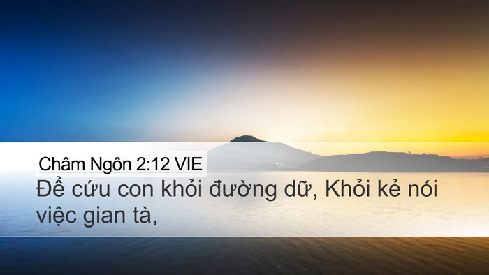 Châm Ngôn 2:12 VIE Bible Verse Image