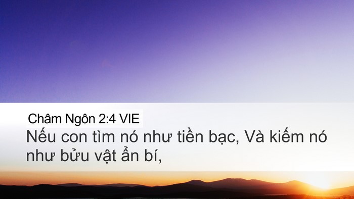Châm Ngôn 2:4 VIE Bible Verse Image