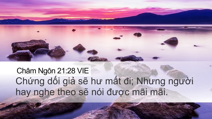 Châm Ngôn 21:28 VIE Bible Verse Image