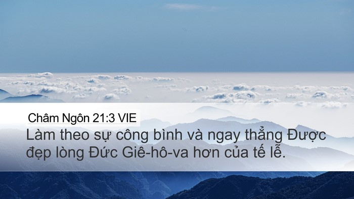 Châm Ngôn 21:3 VIE Bible Verse Image
