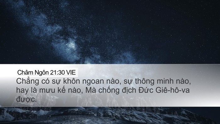 Châm Ngôn 21:30 VIE Bible Verse Image