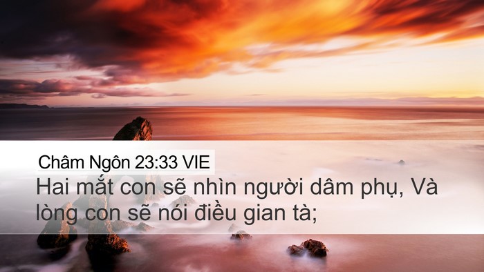 Châm Ngôn 23:33 VIE Bible Verse Image
