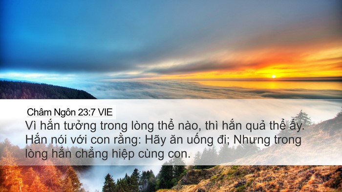 Châm Ngôn 23:7 VIE Bible Verse Image