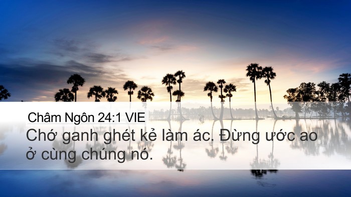 Châm Ngôn 24:1 VIE Bible Verse Image