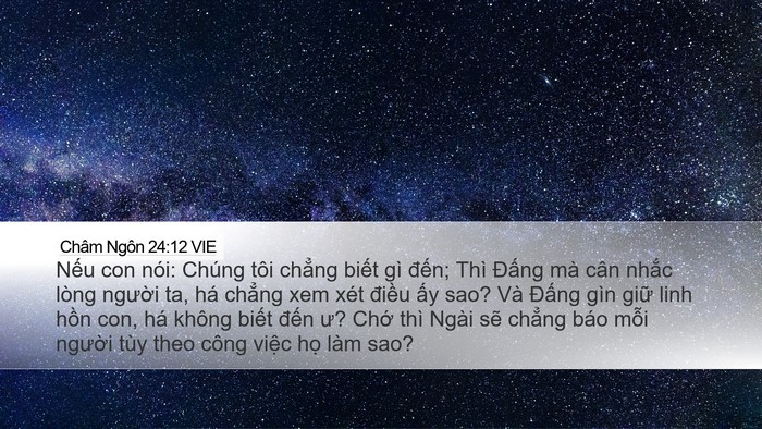 Châm Ngôn 24:12 VIE Bible Verse Image
