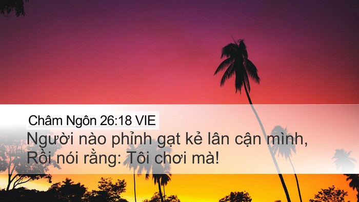 Châm Ngôn 26:18 VIE Bible Verse Image