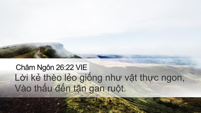 Châm Ngôn 26:22 VIE Bible Verse Image