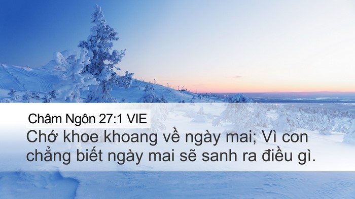 Châm Ngôn 27:1 VIE Bible Verse Image