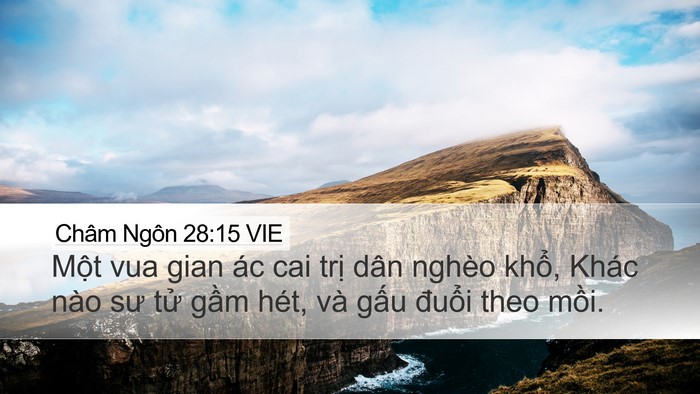 Châm Ngôn 28:15 VIE Bible Verse Image