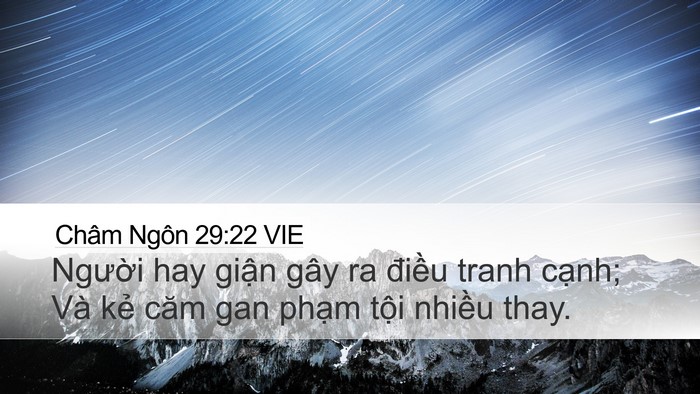 Châm Ngôn 29:22 VIE Bible Verse Image
