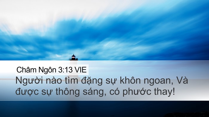 Châm Ngôn 3:13 VIE Bible Verse Image